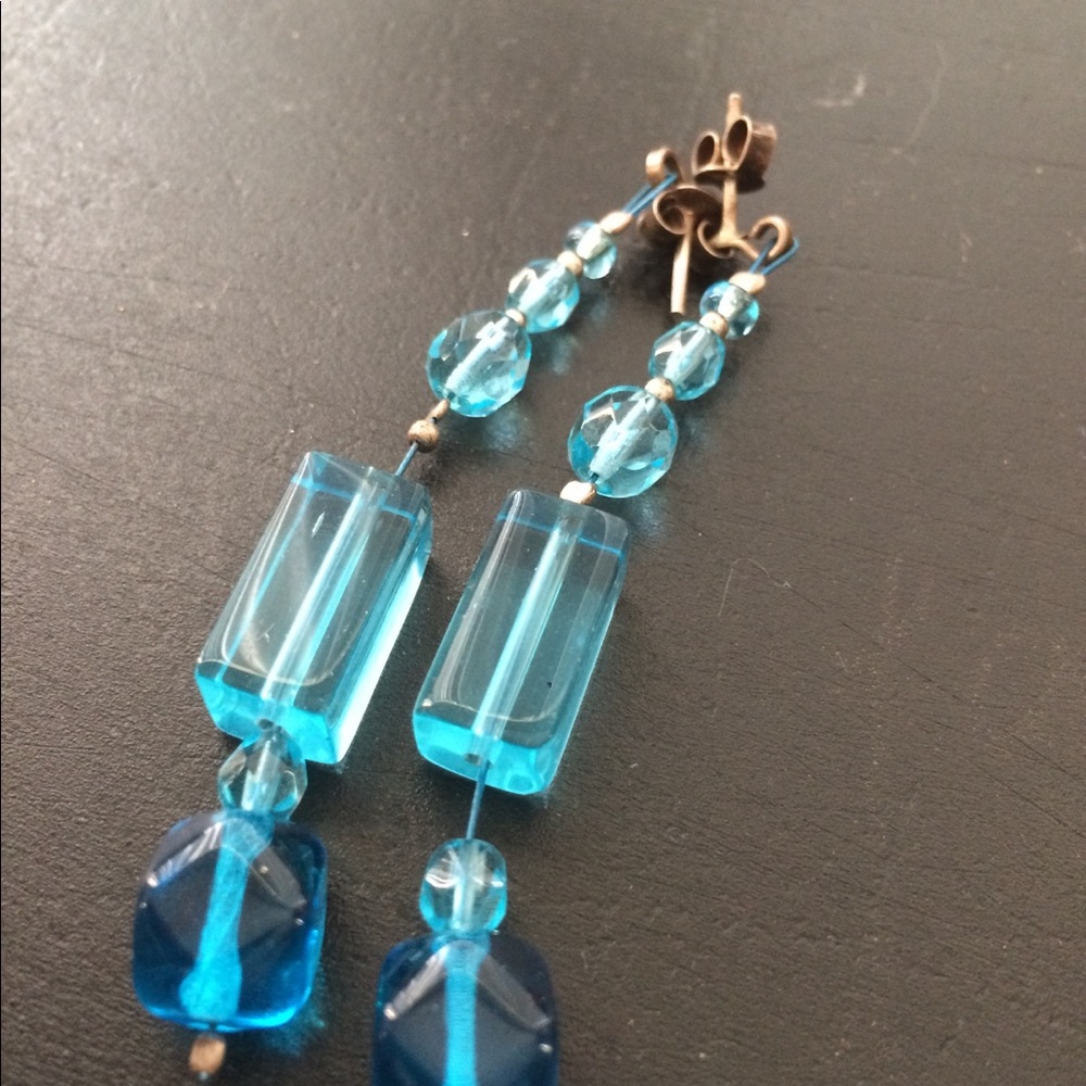 Long Blue earrings